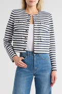 Veronica Beard Isa Stripe Crop Jacket