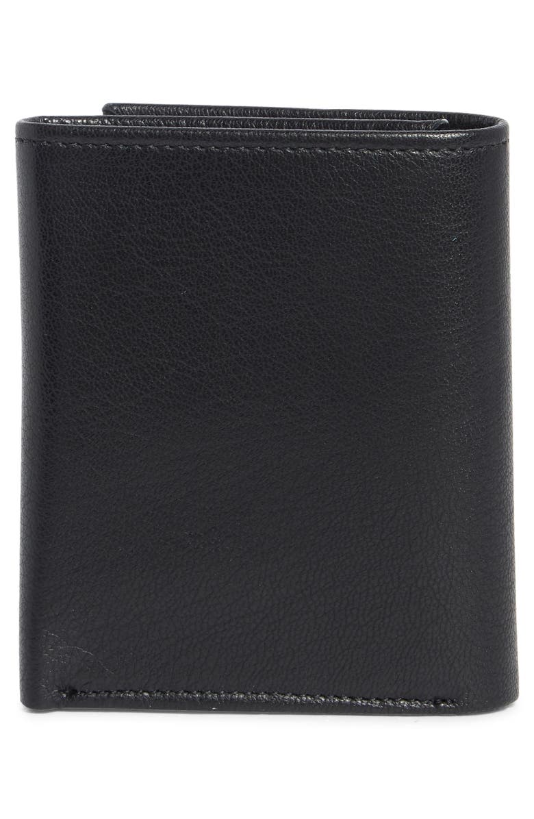 Original Penguin Embossed Logo Trifold Wallet, Alternate, color, Black