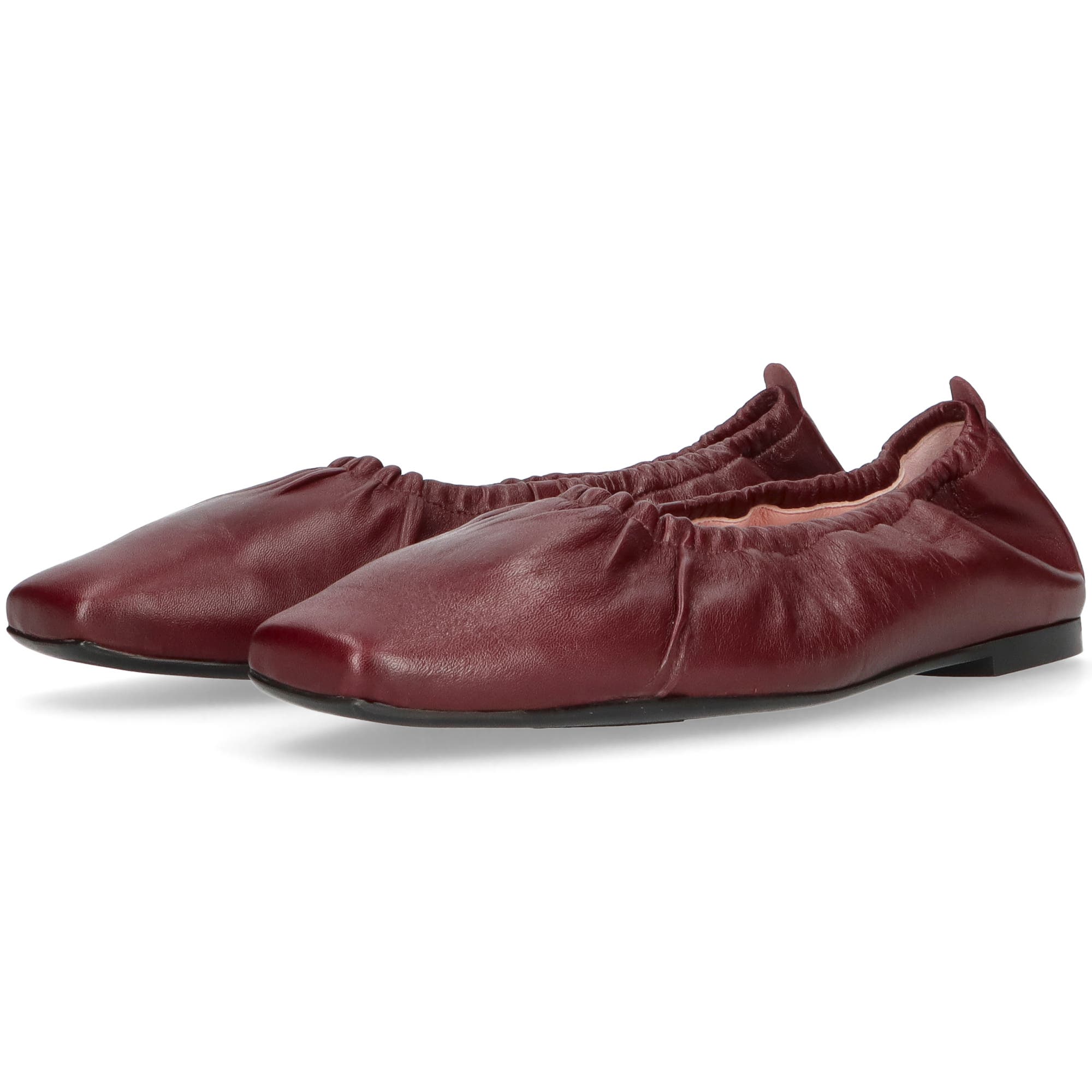 Pretty Ballerinas Rouched Ballet Flat, Alternate, color, Plum