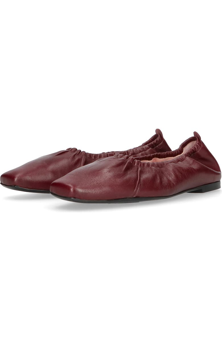 Pretty Ballerinas Rouched Ballet Flat, Alternate, color, Plum