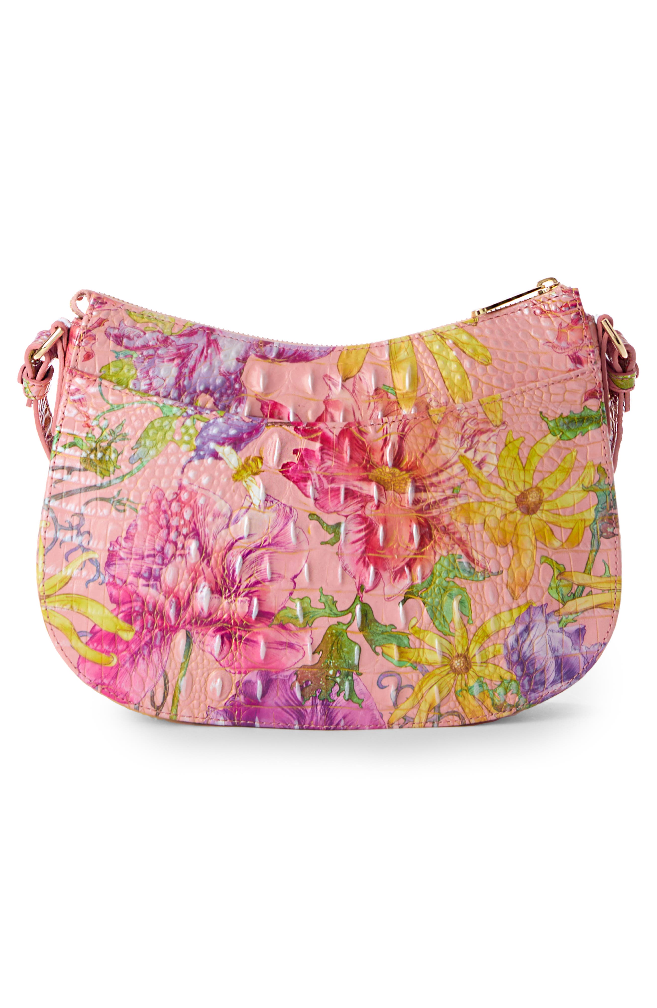 Brahmin Shayna Croc Embossed Leather Crossbody Bag, Alternate, color, 