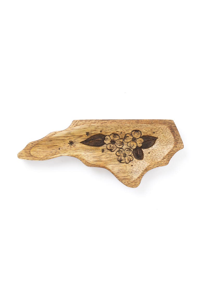 North Carolina State Dogwood Trinket Dish, Main, color, Natural