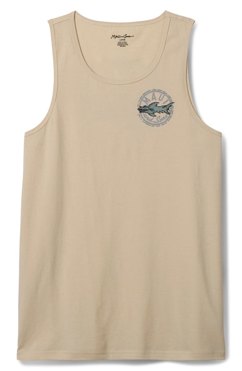 Maui & Sons Aggro Cookie Graphic Tank, Alternate, color, Vanilla