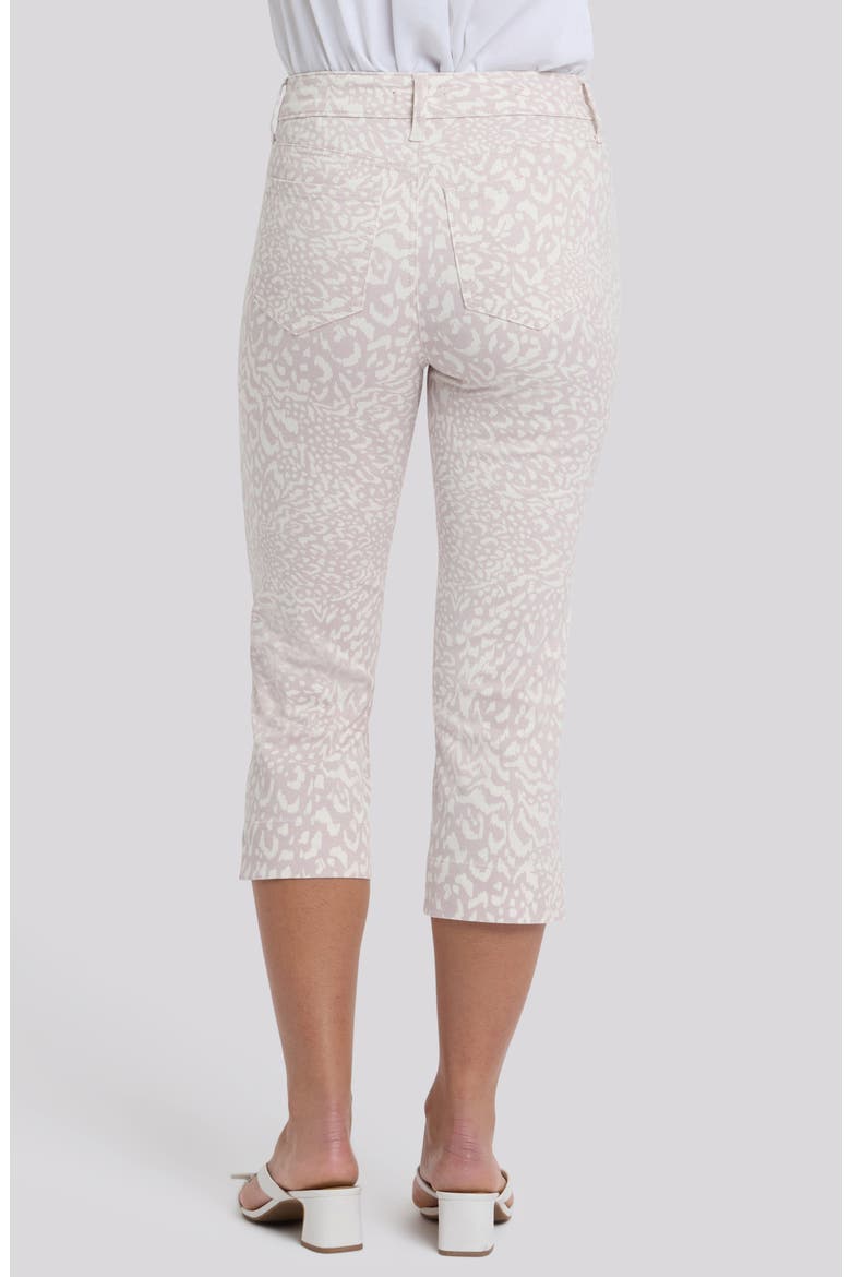 Marilyn Split Cuff Crop Capri Jeans, Alternate, color, SNOW LEOPARD