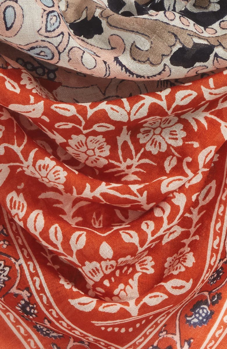 Madewell Greta Paisley Square Scarf, Alternate, color, 