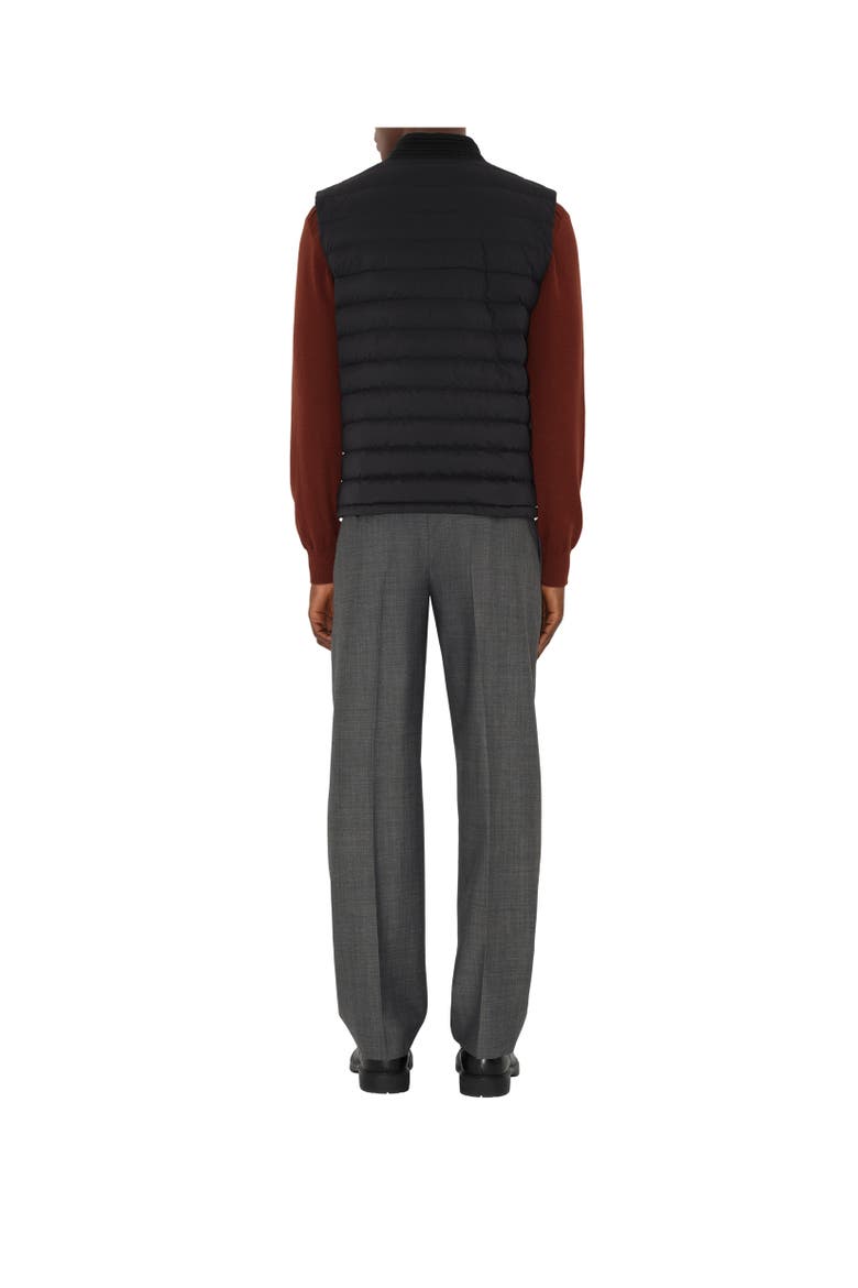 Nylon Puffer Gilet, Alternate, color, Black