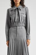 Cinq à Sept Francesca Tie Neck Button-Up Shirt