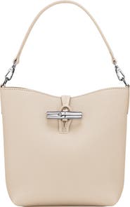 Longchamp Extra Small Le Roseau Leather Bucket Bag