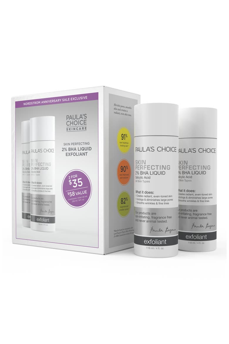 Skin Perfecting 2% BHA Liquid Exfoliant Duo, Alternate, color, NO COLOR