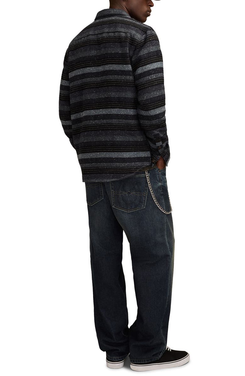 Lucky Brand Snow Heather Flannel Shirt, Alternate, color, Blue Multi