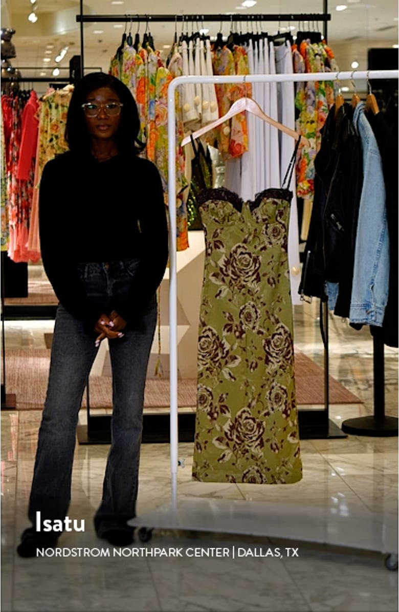 Cassia Lace Corset Midi Dress, sales video thumbnail