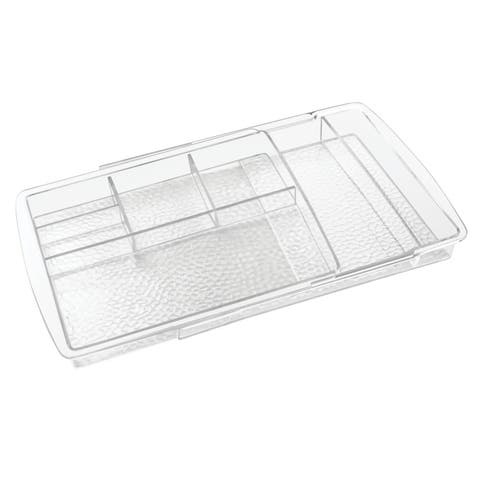 Expandable Makeup Organizer Tray for Bathroom Drawers