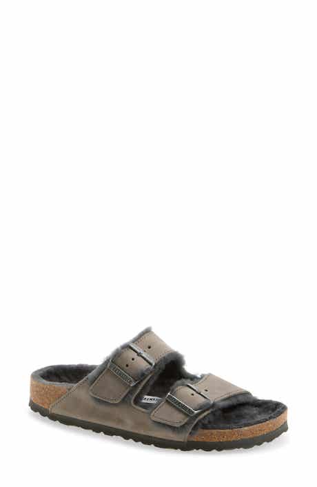 Arizona Oiled Genuine Shearling Sandal - Discontinued