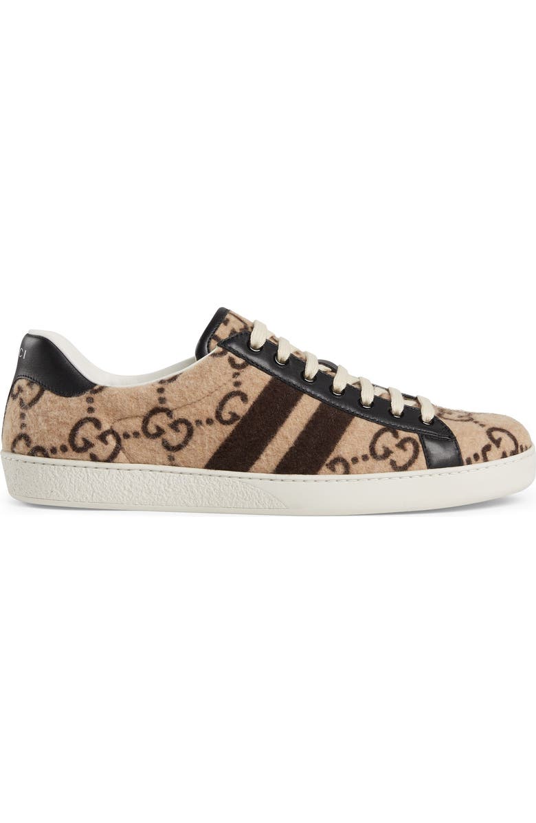 Gucci New Ace GG Logo Sneaker, Alternate, color,