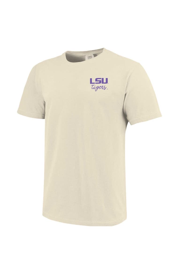 Women's Comfort Colors Natural LSU Tigers Coquette T-Shirt, Alternate, color, Natural