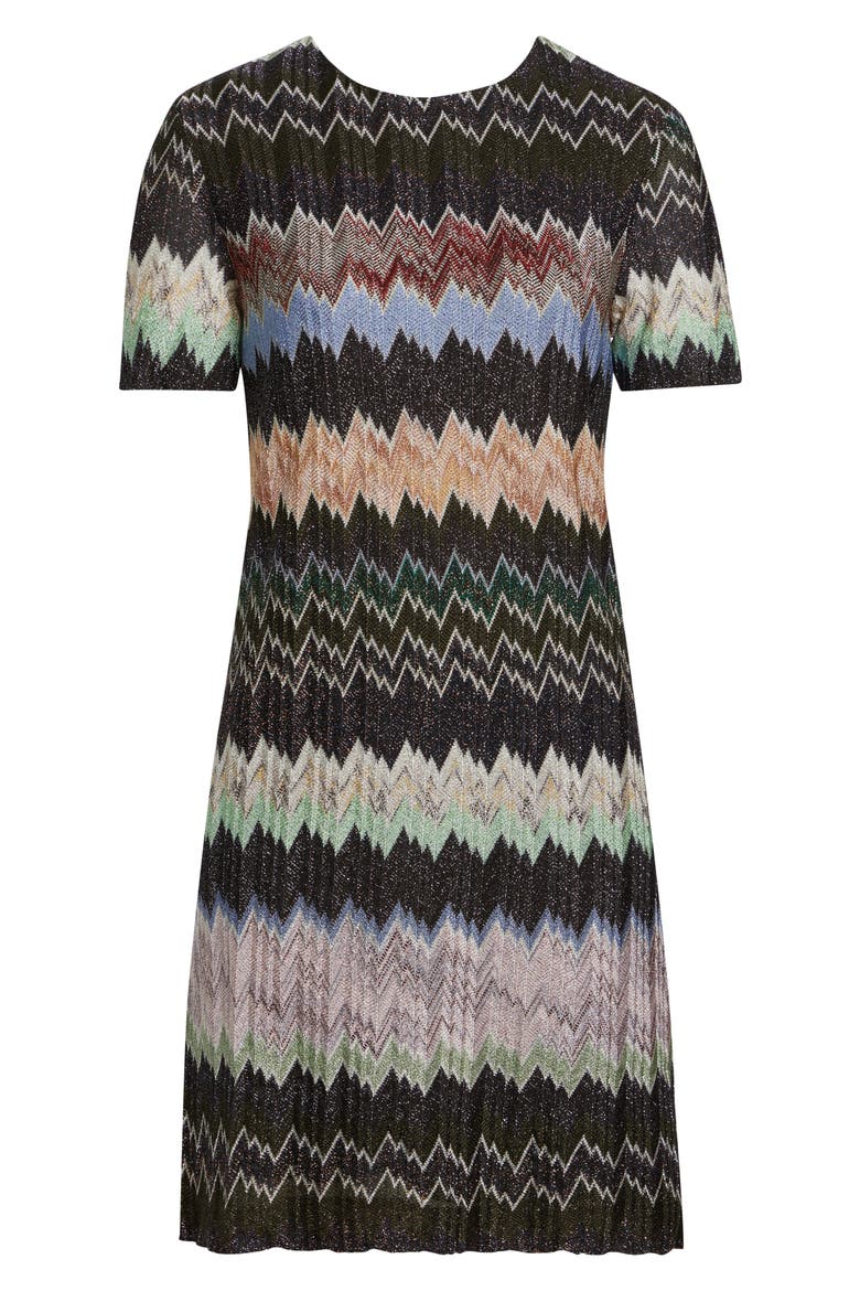 Metallic Raschel Knit Dress, Alternate, color, MULTICOLOR BLACK