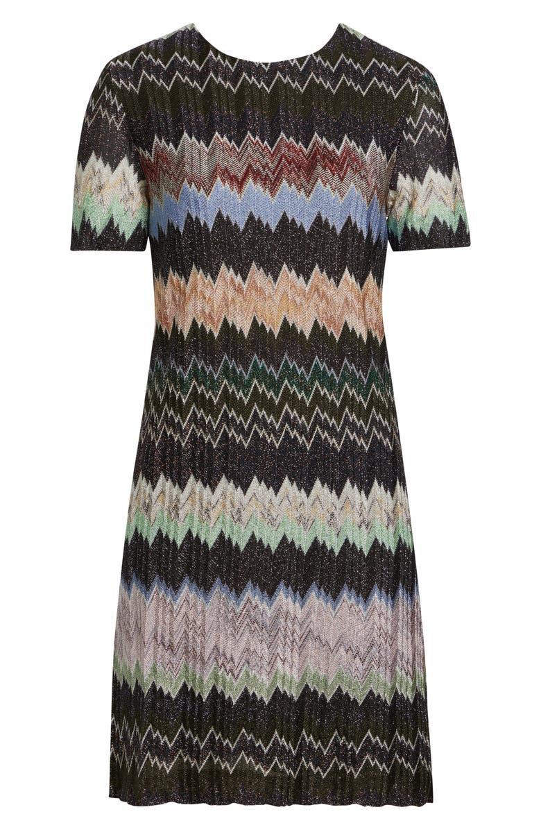 Missoni Metallic Raschel Knit Dress, Main, color, Multicolor Black
