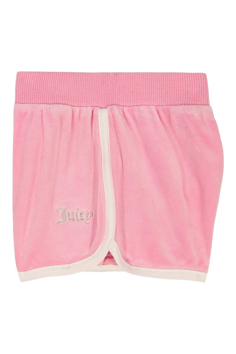 Kids' Embellished Velour Tank & Shorts Set, Alternate, color, PINK