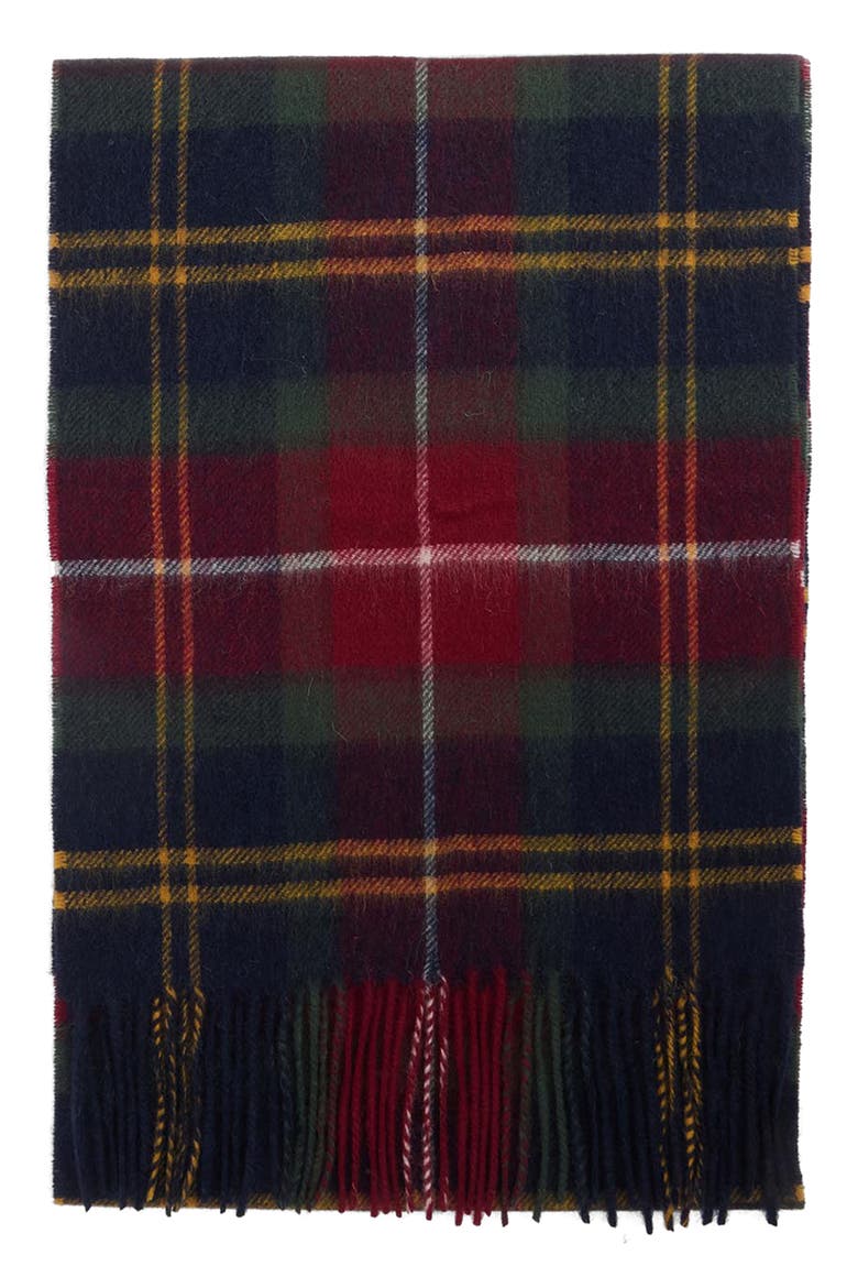 Wool & Cashmere Scarf, Main, color, WINTERBERRY TARTAN