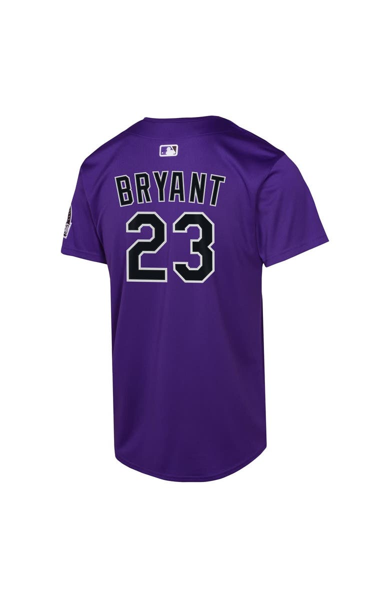 Nike Youth Nike Kris Bryant Purple Colorado Rockies Alternate Limited Player Jersey, Alternate, color, Purple
