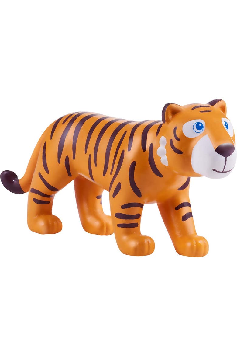 Little Friends Tiger - 4" Chunky Plastic Zoo Animal Toy Figure, Main, color, Orange Multi