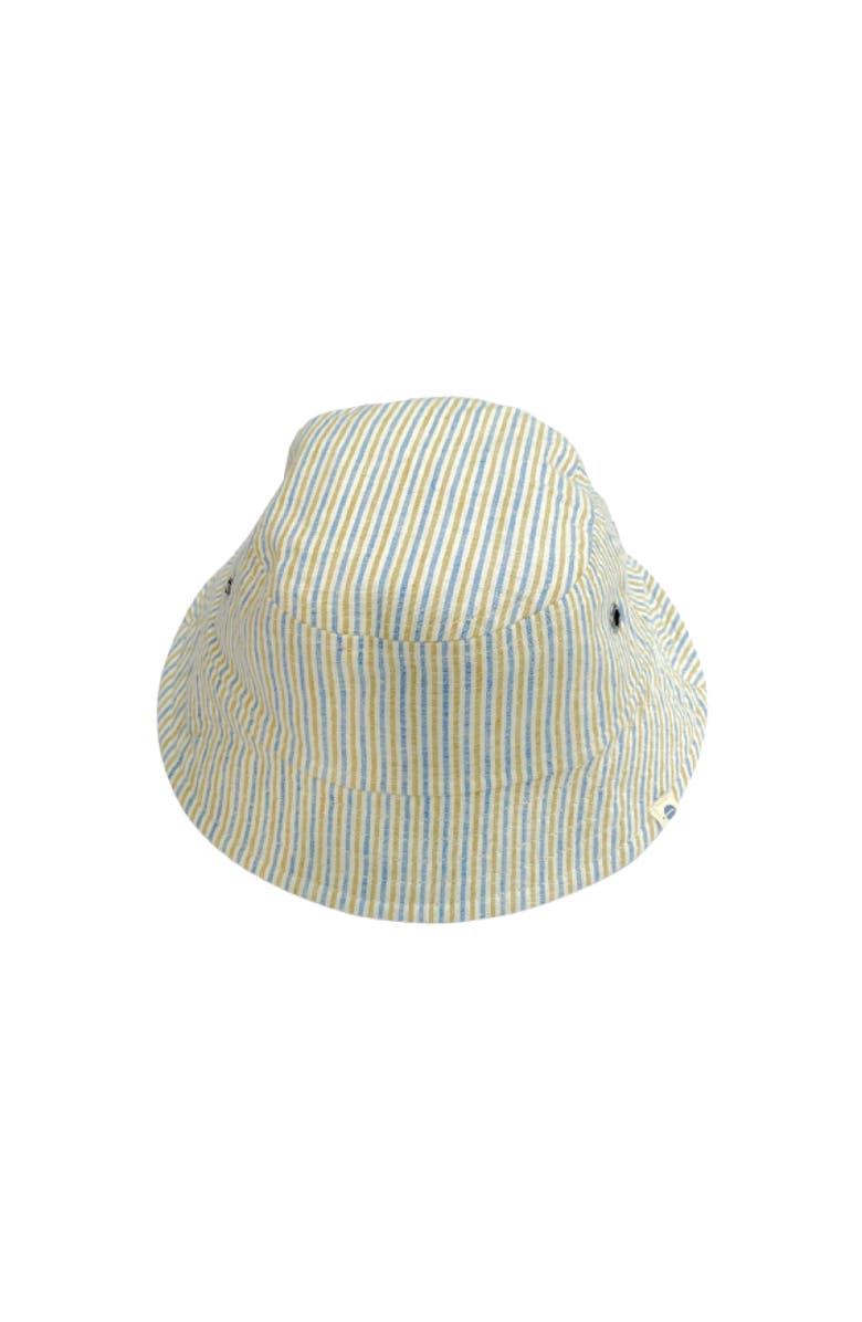Jackalo Kids' Reversible Bucket Hat, Main, color, Driftwood Stripe & Denim