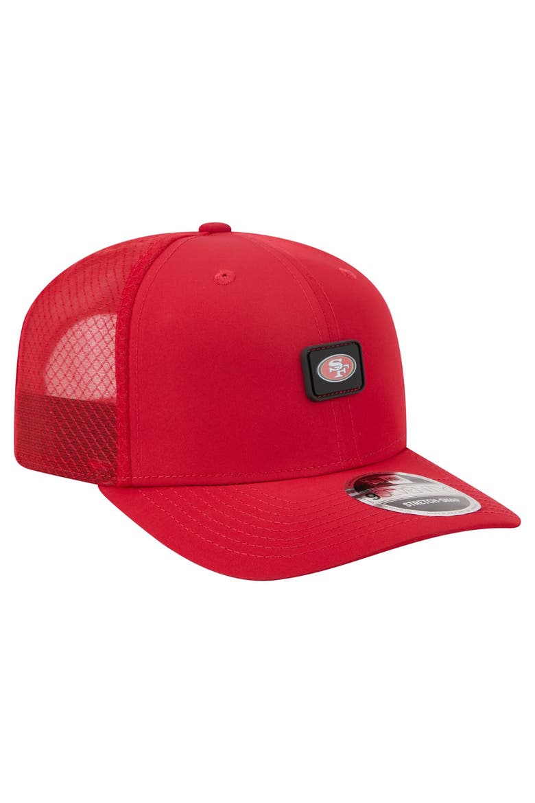 Men's New Era Scarlet San Francisco 49ers Micro Badge 9SEVENTY Adjustable Hat, Alternate, color, Scarlet