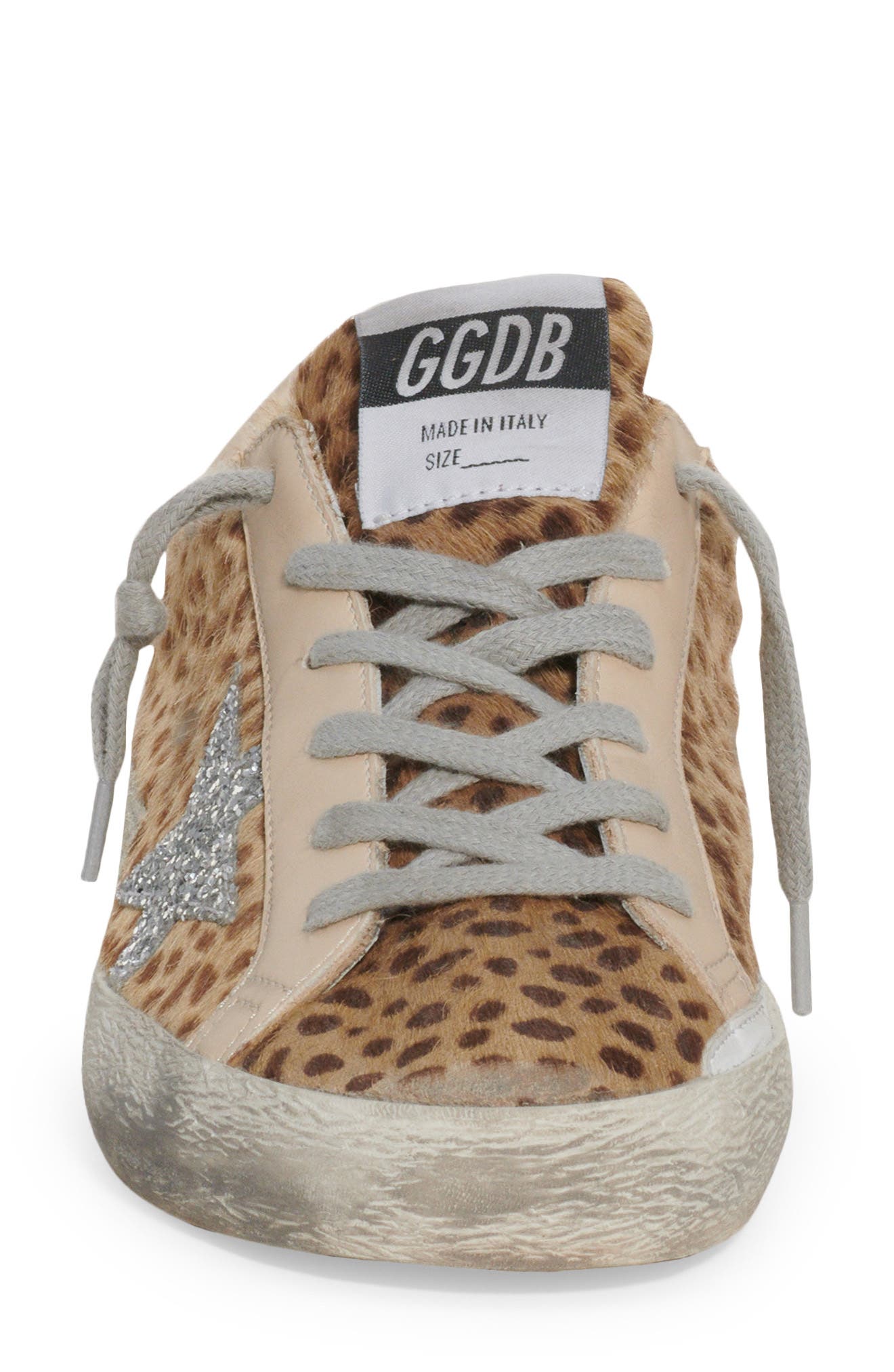 Golden Goose Super-Star Animal Print Genuine Calf Hair Sneaker, Alternate, color, 