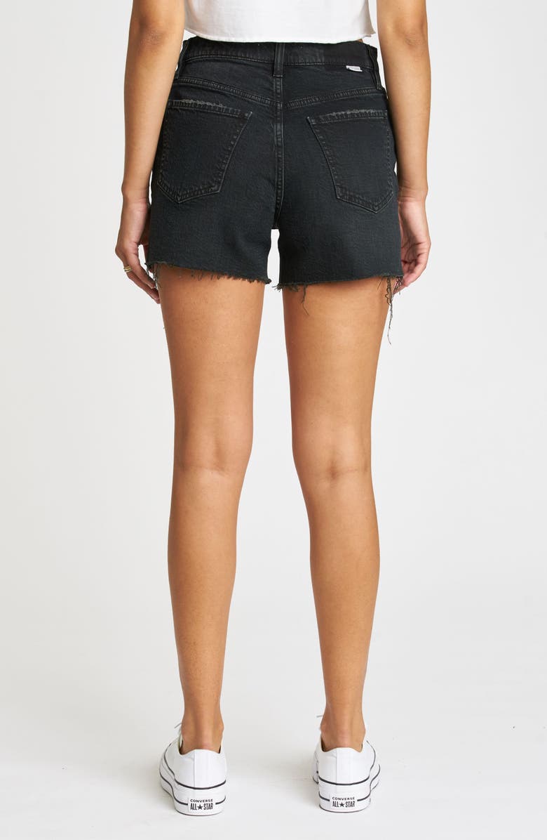 DAZE Bottom Line Ripped High Waist Denim Cutoff Shorts, Alternate, color, 