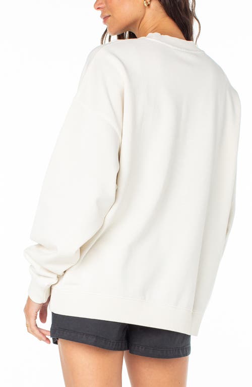 Roxy Lineup Oversized Graphic Sweatshirt
