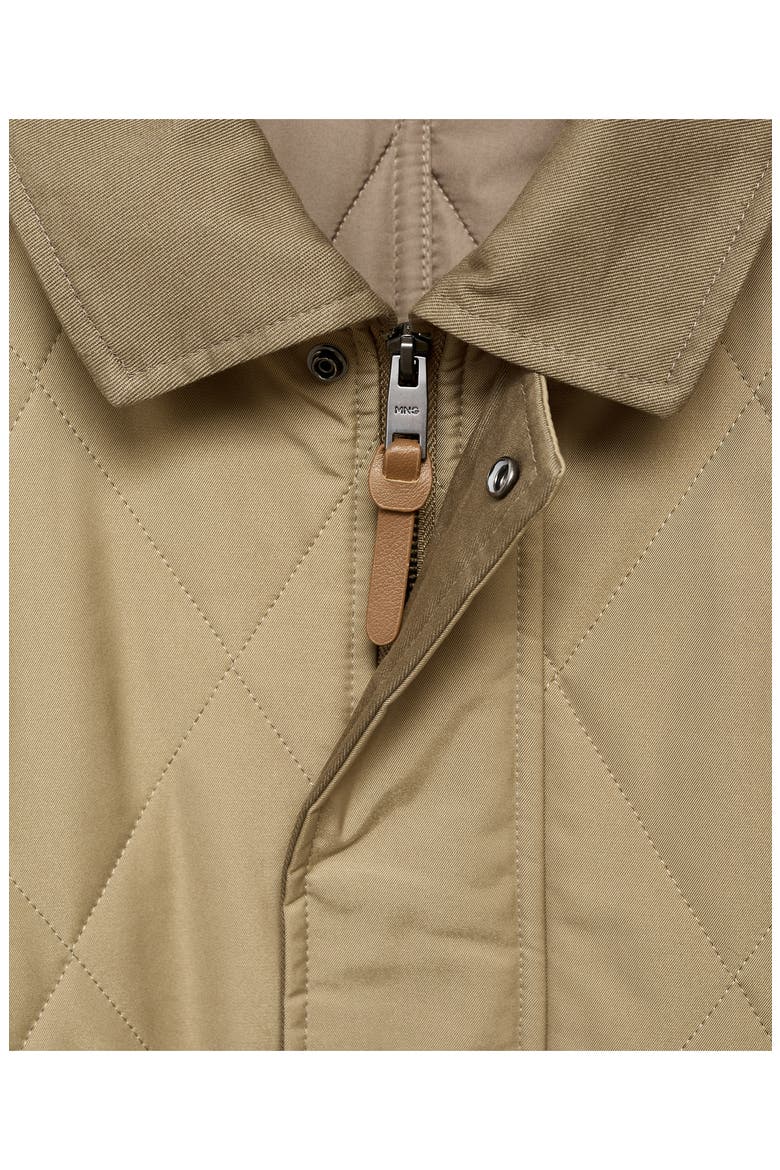 Quilted Water-Repellent Jacket, Alternate, color, BEIGE