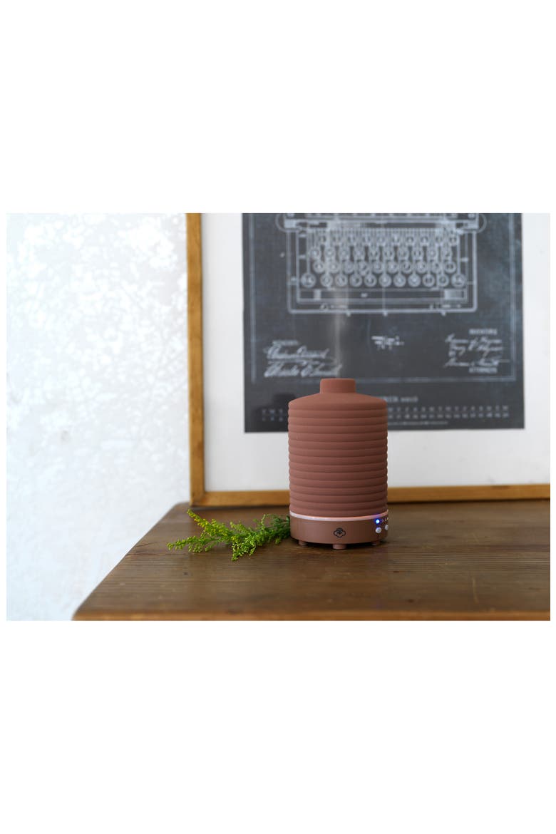 Terracotta Ceramic Ultrasonic Aroma Diffuser, Alternate, color, TERRACOTTA