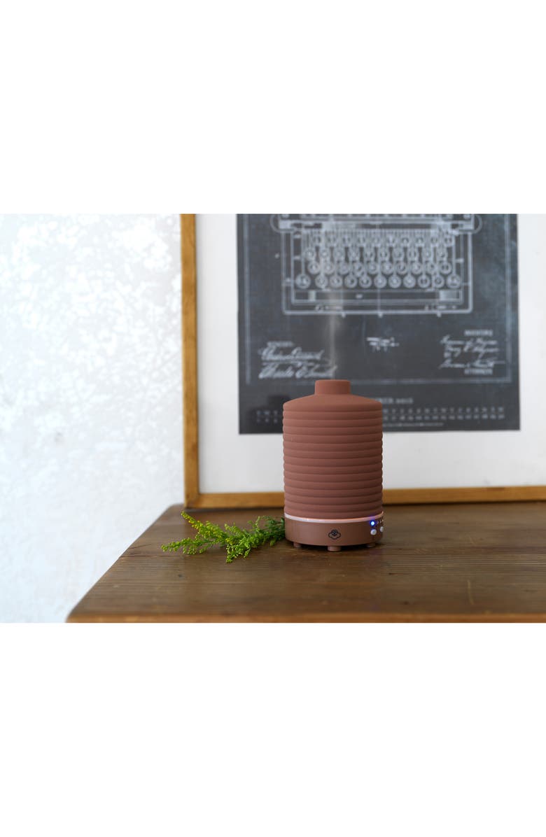 SERENE HOUSE Terracotta Ceramic Ultrasonic Aroma Diffuser, Alternate, color, Terracotta