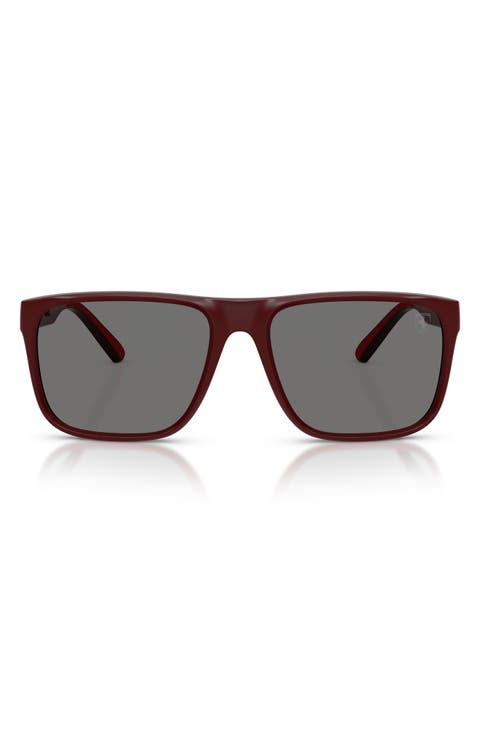59mm Polarized Square Sunglasses