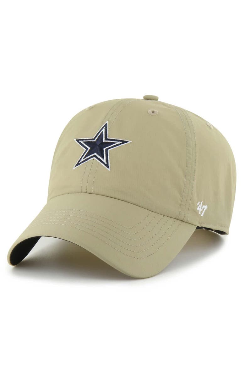 '47 Men's '47 Khaki Dallas Cowboys Clean Up brrr° Adjustable Hat, Main, color, Khaki