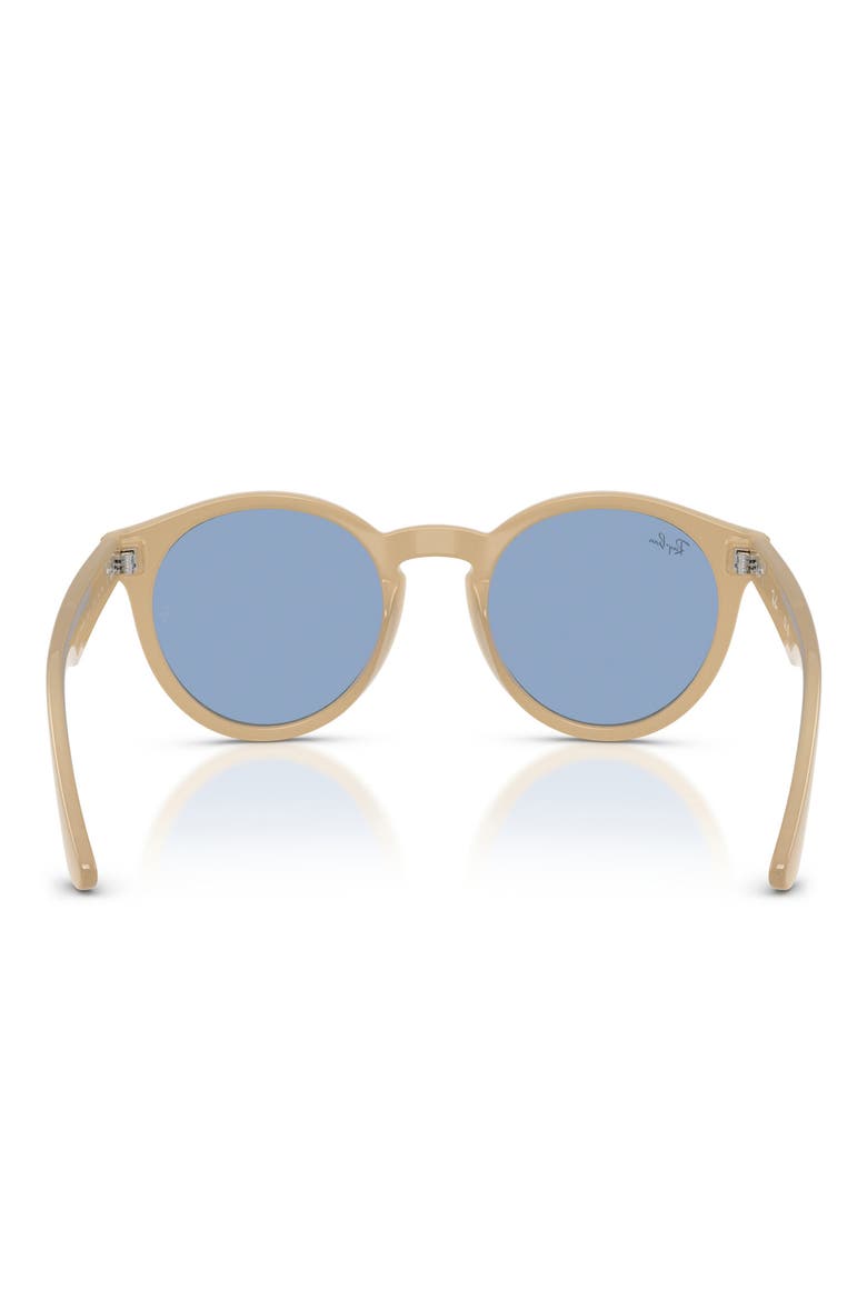52mm Phantos Sunglasses, Alternate, color, OPAL BEIGE / LIGHT BLUE