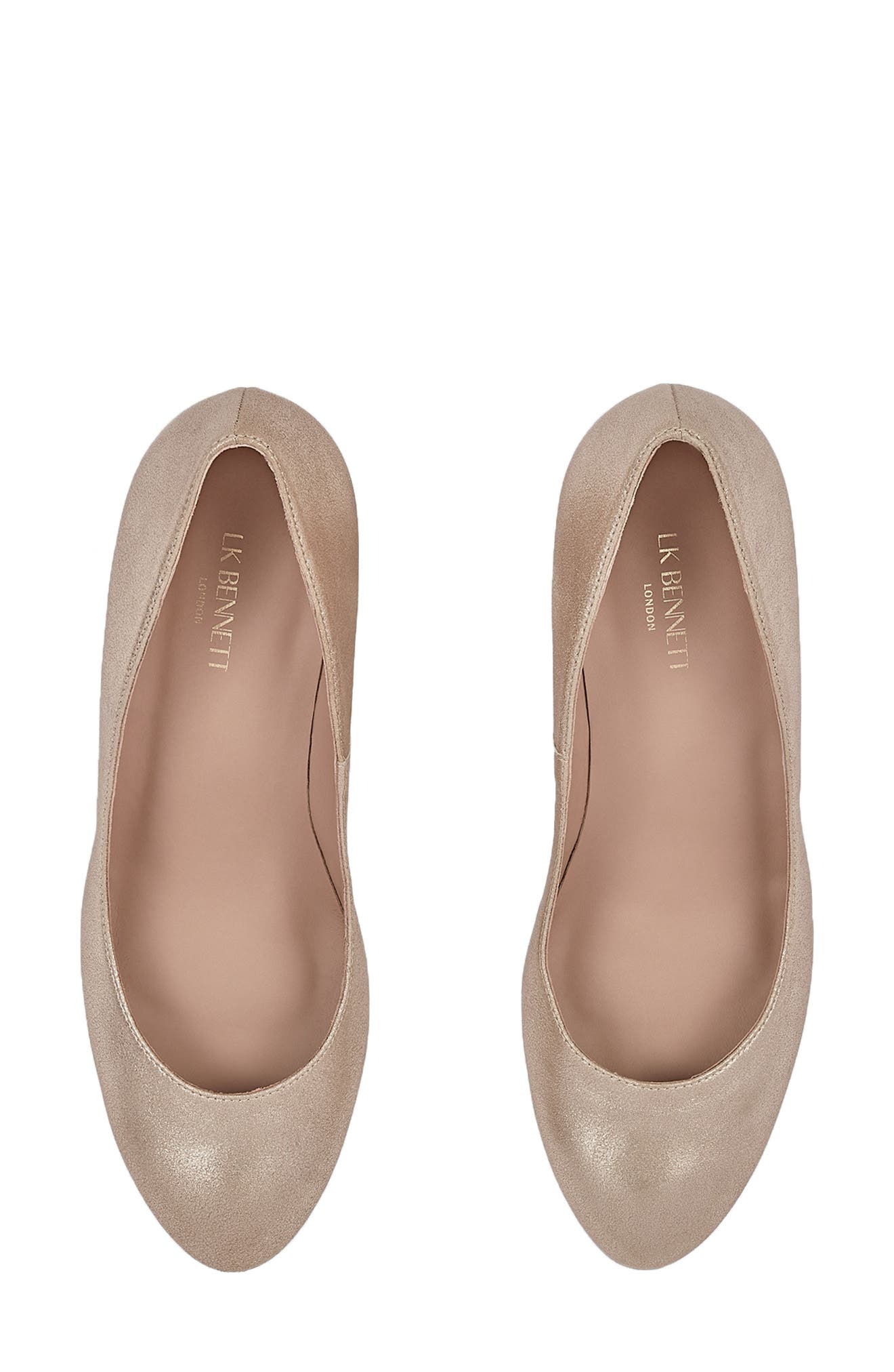 LK Bennett Eevi Wedge Pump, Alternate, color, Gold