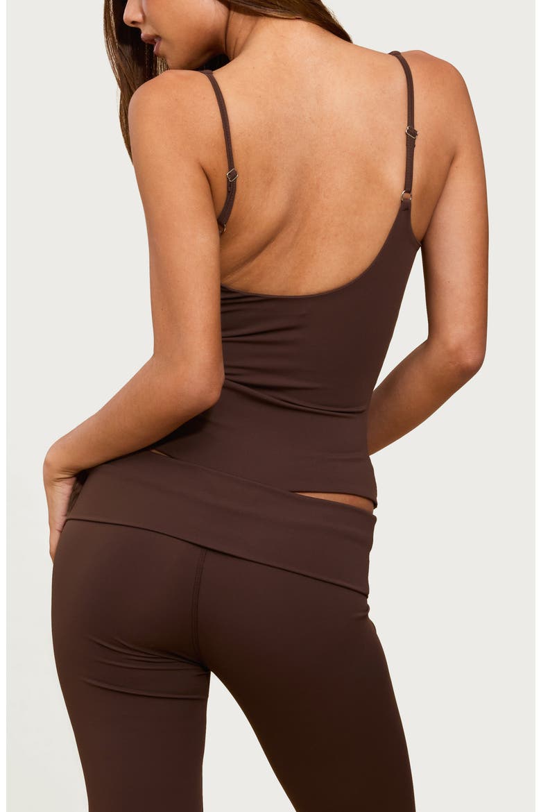 Alondra V-Neck Bodysuit, Alternate, color, BROWN