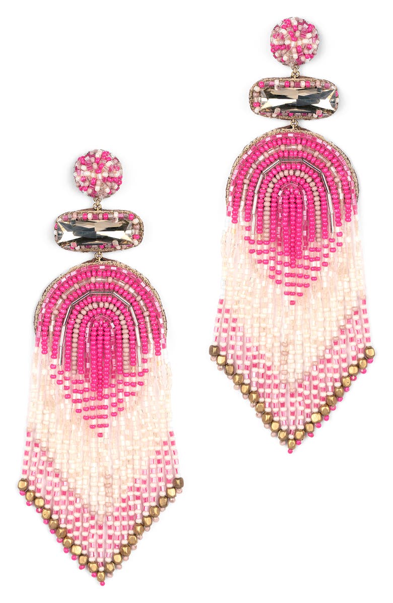 Deepa Gurnani Ishana Bead Chandelier Earrings, Main, color,