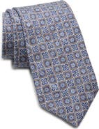 David Donahue Geometric Silk Tie