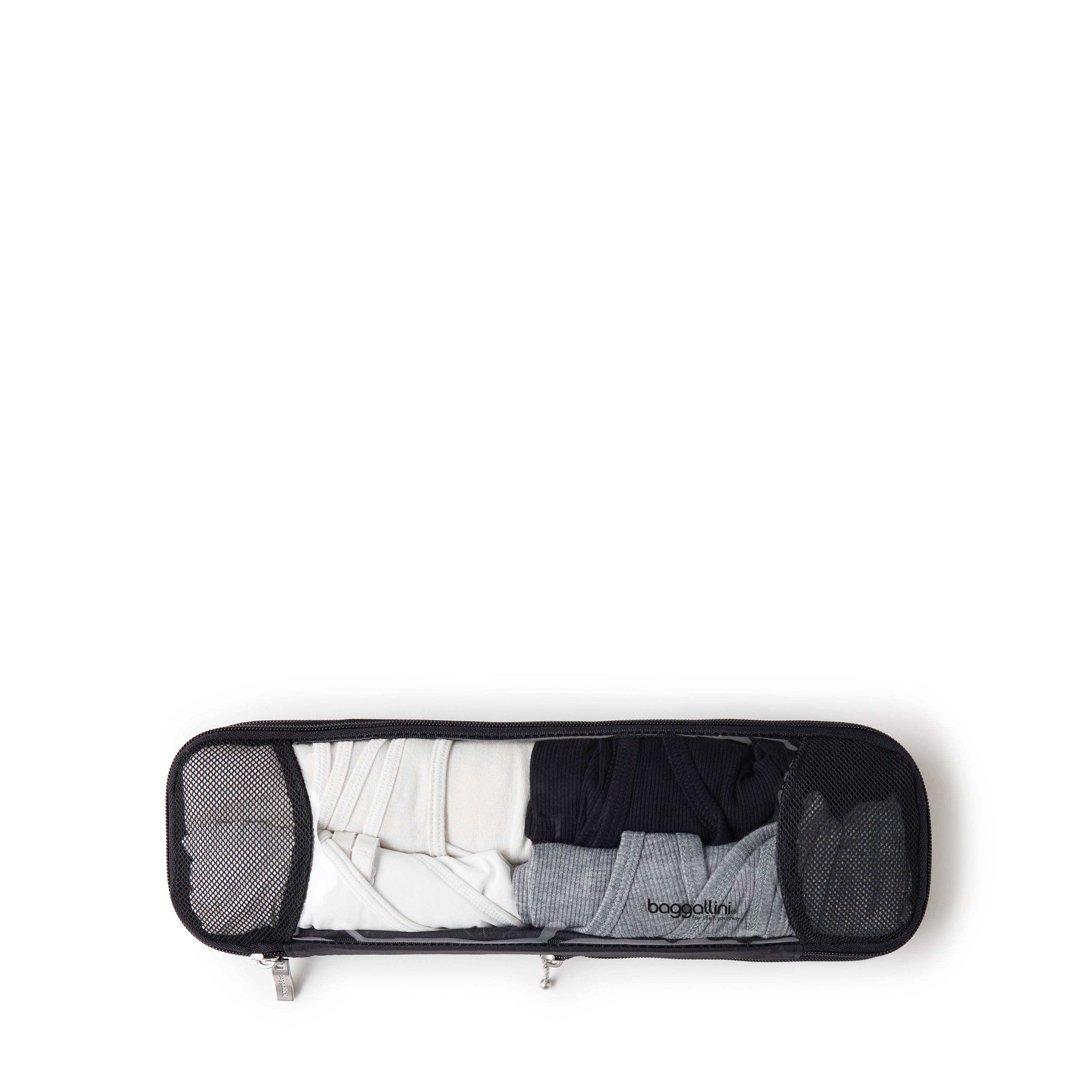 BAGGALLINI Long Compression Packing Cube, Main, color, Black