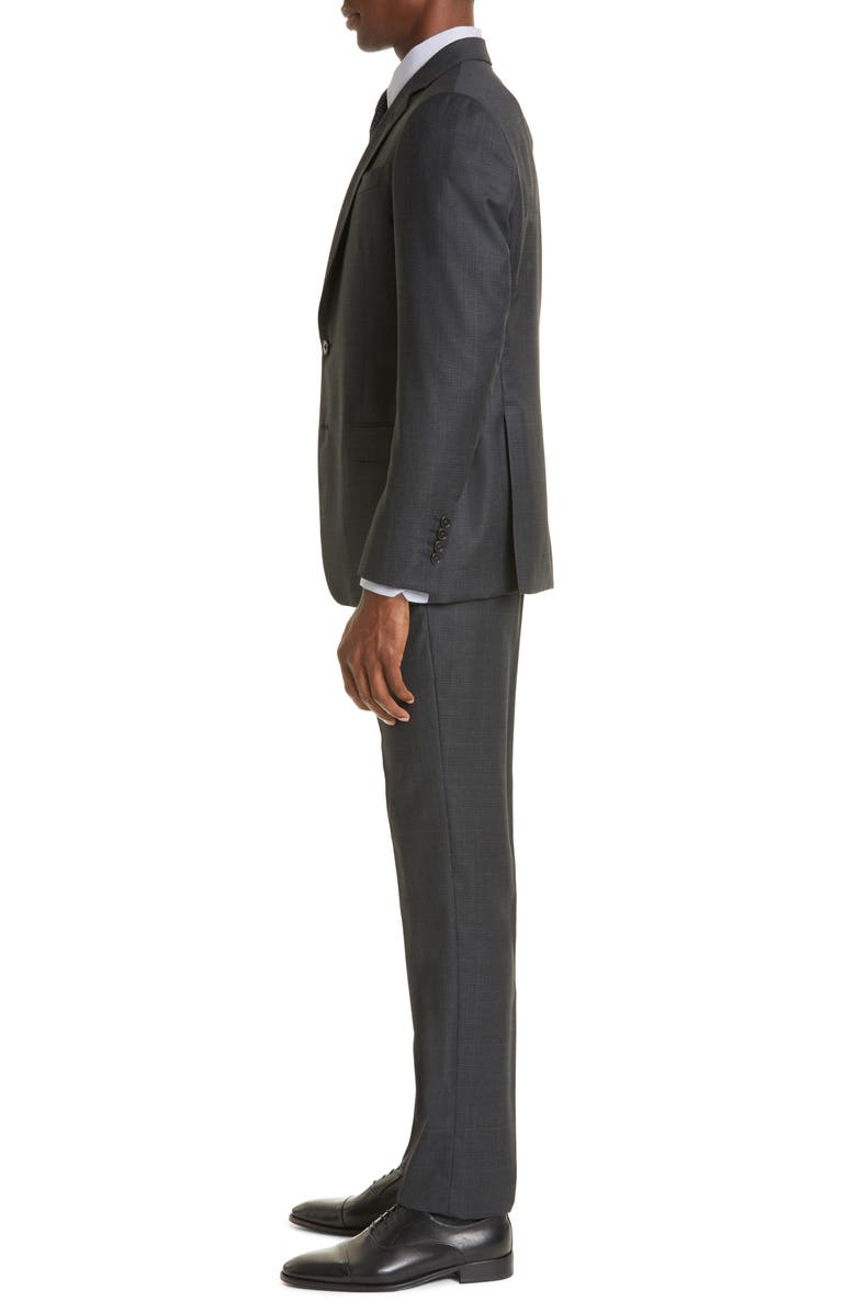 Emporio Armani G Line Plaid Wool Suit, Alternate, color, 
