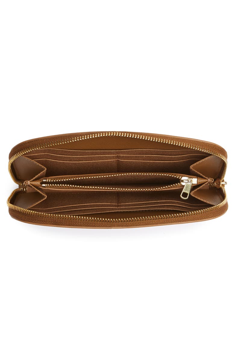 A.P.C. Portefeuille Demilune Leather Wallet, Alternate, color, 