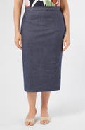 Marina Rinaldi Ottanta Cotton Blend Skirt