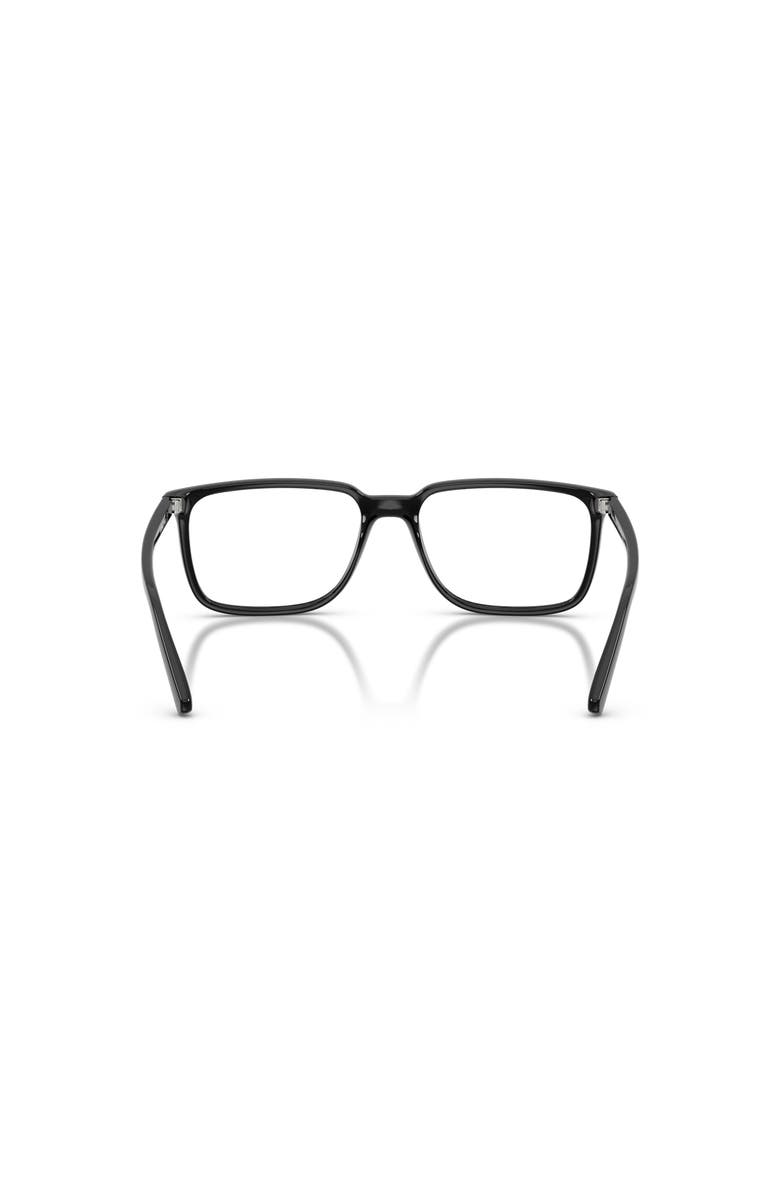 ARNETTE 57mm Rectangle optical glasses, Alternate, color, Black