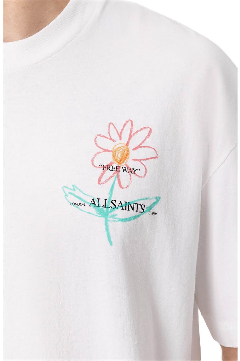 Crayo Floral Cotton Graphic T-Shirt, Alternate, color, ASHEN WHITE
