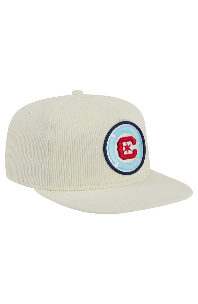 New Era Men's New Era  Cream Chicago Fire 2025 Kickoff Snapback Golfer Hat, Alternate, color, Cream