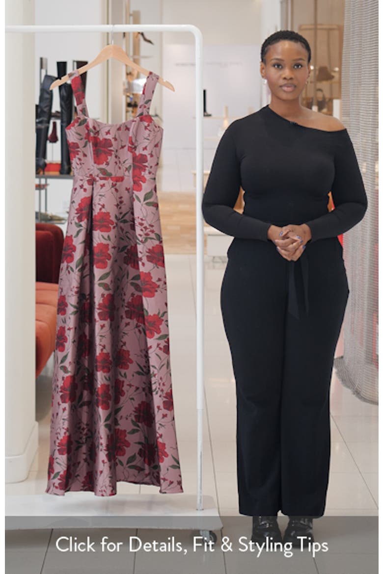 Lyssa Floral Brocade A-Line Gown video