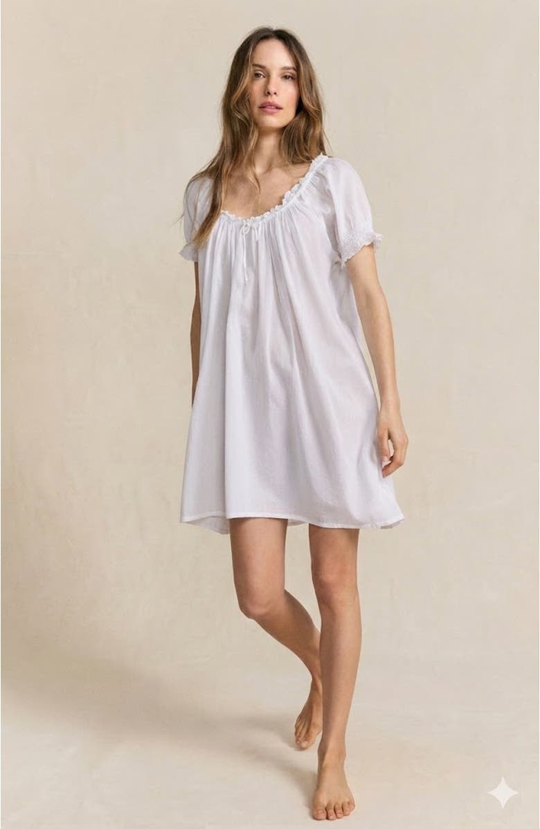 If Only If Clover Nightdress, Main, color, White