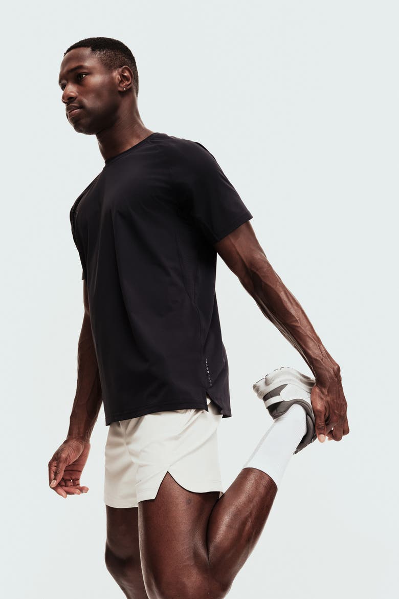 Muscle Fit Sports T-shirt With Coolmove, Main, color, Navy blue
